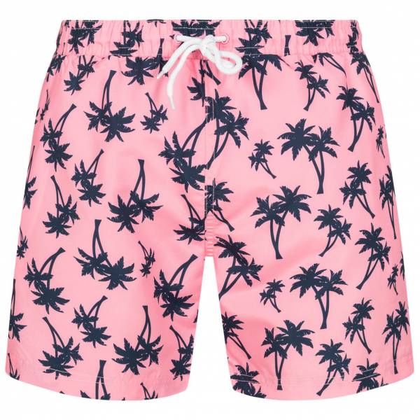 HENLEYS Maro Palm Herren Badeshorts HTG00838 Candy Pink