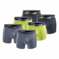 PUMA Boxer Hombre Calzoncillos bóxer Pack de 6 Azul Lima 100003547-4471-020-6