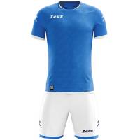 Zeus Icon Teamwear Set Maglia con pantaloncini luce bianca royal blue