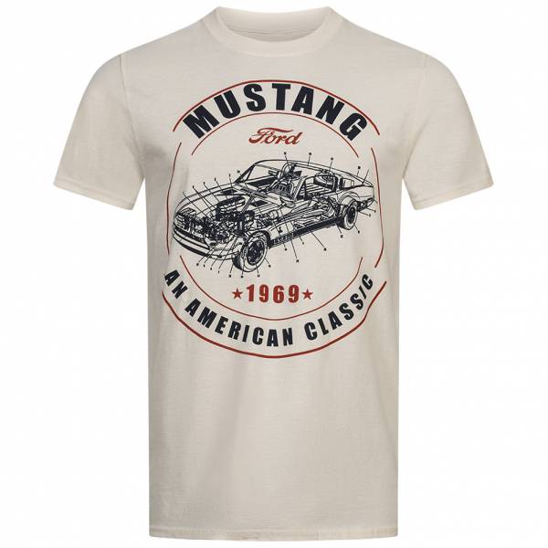 MUSTANG American Classic FORD Hombre Camiseta POMTS067NAT