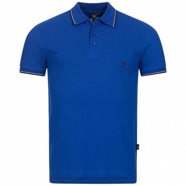 19V69 Versace 1969 Costina Mężczyźni Rekreacyjna koszulka polo VI20SS0005B royal blue