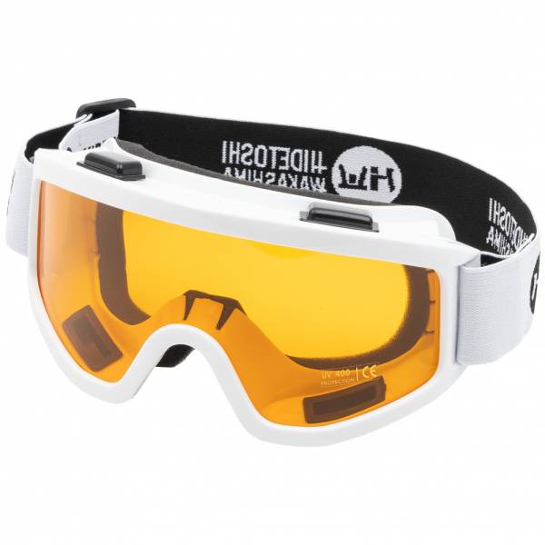 HIDETOSHI WAKASHIMA &quot;Higashi&quot; Unisex Occhiali da sci occhiali da snowboard bianchi
