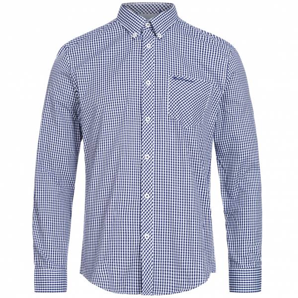 BEN SHERMAN Heren Overhemd met lange mouw 0062082-150 Blauw