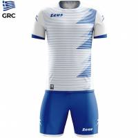 Zeus Mundial Teamwear Set Maglia con pantaloncini bianco royal blue