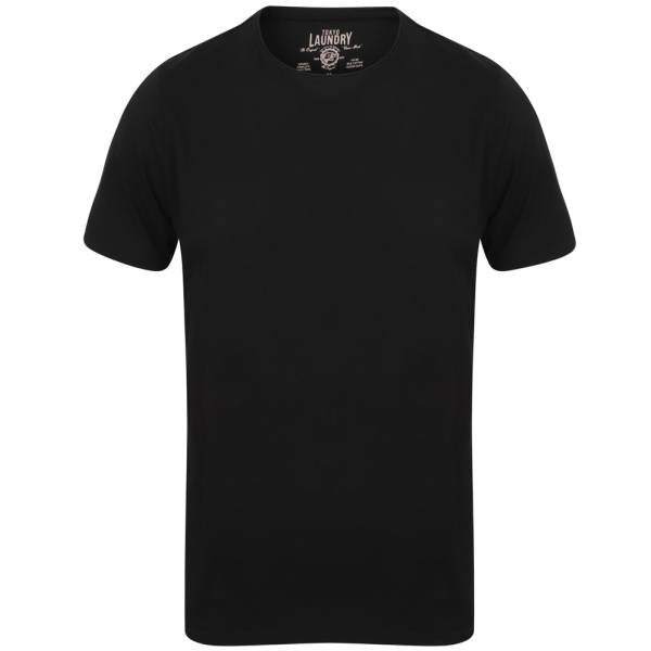 Tokyo Laundry Zac Crew Neck Pocket Herren T-Shirt 1C10666A Jet Black