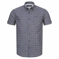 BEN SHERMAN Oxford Men Short-sleeved Shirt 1013389-BLUEDENIM