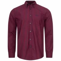 BEN SHERMAN Oxford Men Long-sleeved Shirt 0076260-BARELY BLACK 