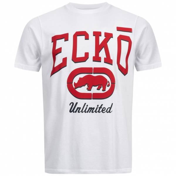 Ecko Unltd. Saiya Heren T-shirt ESK04748 Wit Rood