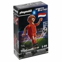 PLAYMOBIL® Holandia Piłkarz ze ścianką bramkową 71130