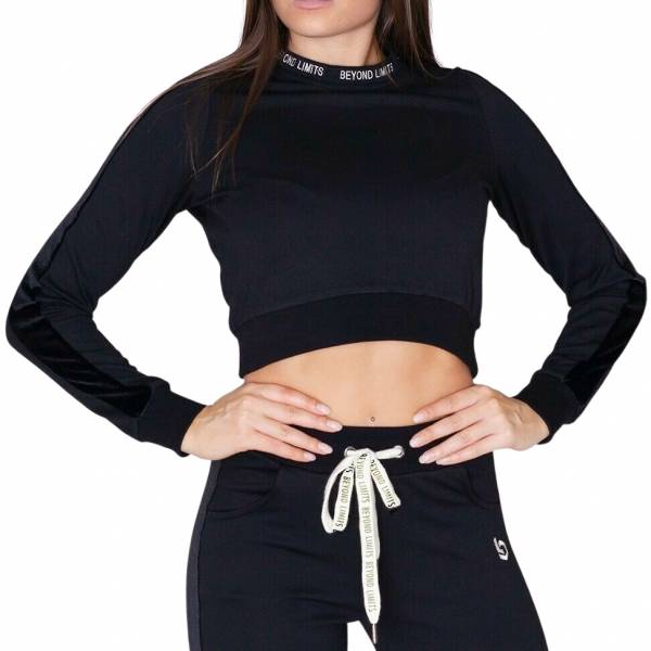 Beyond Limits Velvet Femmes Sweat crop BL11110