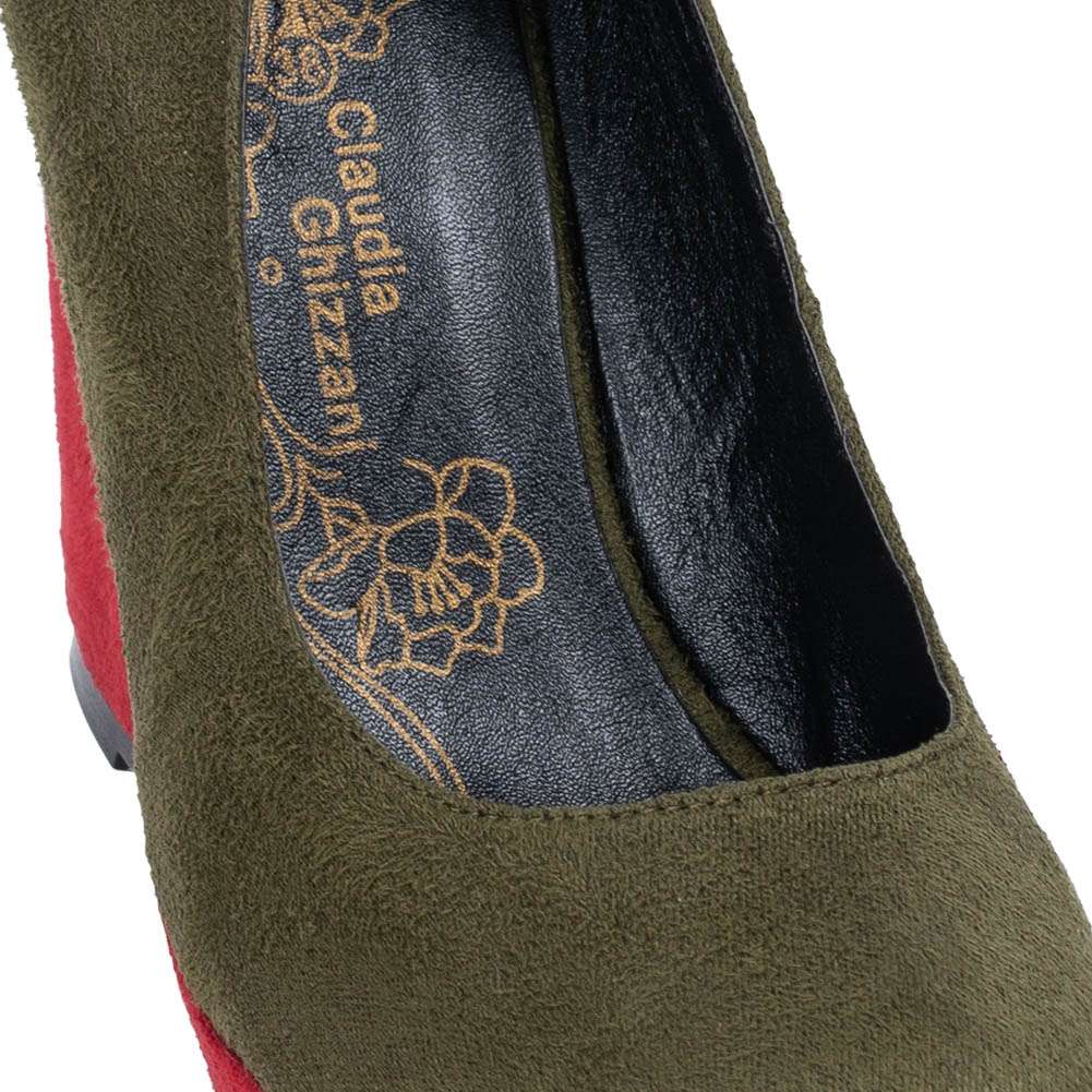 JANA Décolleté Donna Con Tacco A Blocco Vegano - Pumps Eleganti Comode, Larghezza H Per Piedi Larghi, Interno In Tessuto Morbido