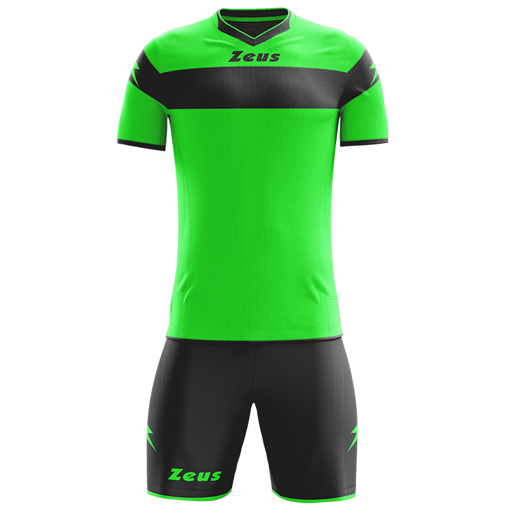 Zeus Apollo Football Kit Teamwear Box 12 pieces Neon Green Black ...