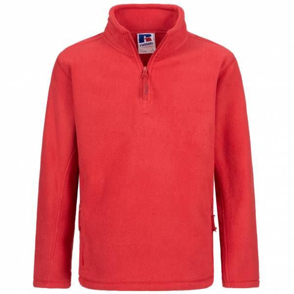 RUSSELL 1/4 Zip Outdoor Fleece Kinder Sweatshirt 0R874B0-Classic-Red