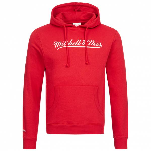 Mitchell & Ness Script Herren Hoodie MN-BRA-SCRPTLOGOHOOD-BRA-REDWHT