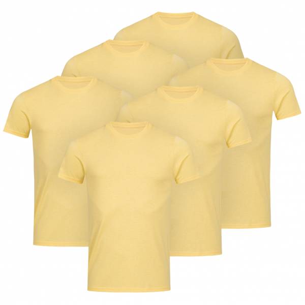 RUSSELL Tee 6er-Pack Herren T-Shirt 0R165M0-Yellow-Marl