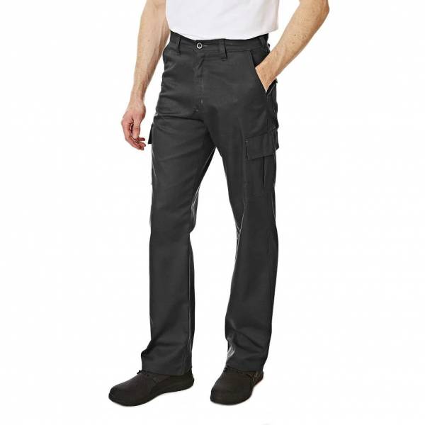 Lee Cooper Hommes Pantalon de travail cargo noir LCPNT205-BLK