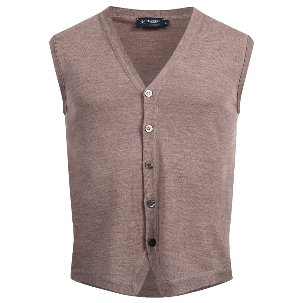 Hackett London Hombre Chaleco de lana merino HM702236-8HX |  deporte-outlet.es