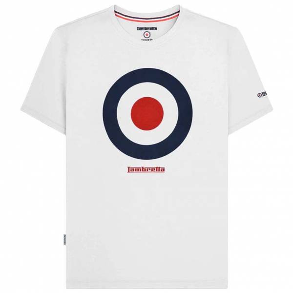 Lambretta Target Tee Herren T-Shirt SS3846-WHITE