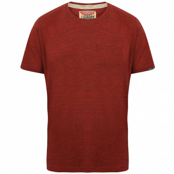 Tokyo Laundry Mews Space Dye Pocket Herren T-Shirt 1C11005 Oxblood