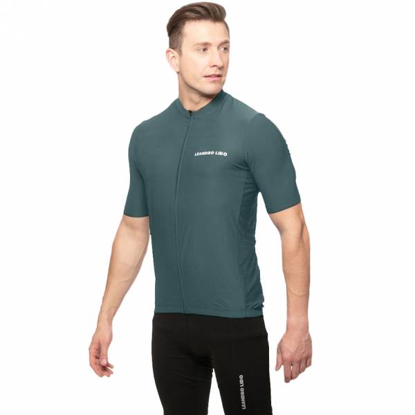 LEANDRO LIDO &quot;Portofino&quot; Hommes Tricot cycliste manches courtes vert