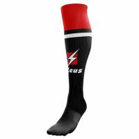 Zeus Calza United Stutzen schwarz rot