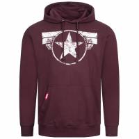 MARVEL Captain America Hoodie Uomo Felpa con cappuccio FAMHS956BUR