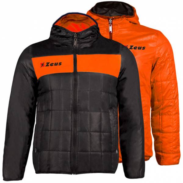 Zeus Giubbotto Apollo 2en1 Hommes Veste réversible noir orange