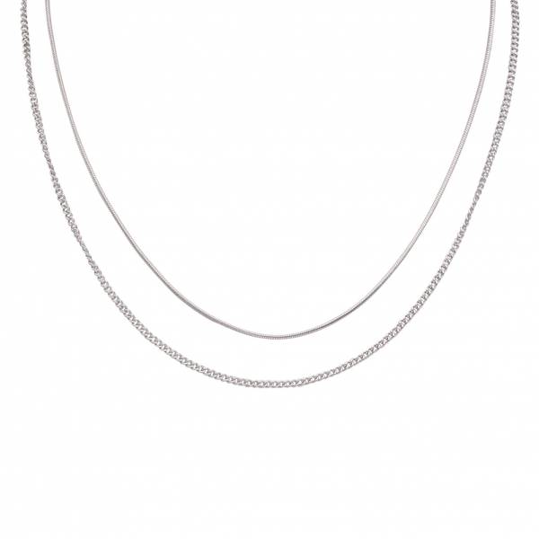 Lobstein &amp; Söhne &quot;Thilda&quot; Mujer Collar plata