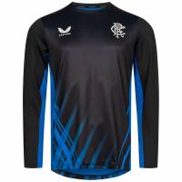Glasgow Rangers FC CASTORE Herren Langarm Training Trikot TM0514-BLACK/BLUE