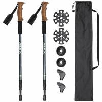 JELEX Walking Sticks with cork handles navy