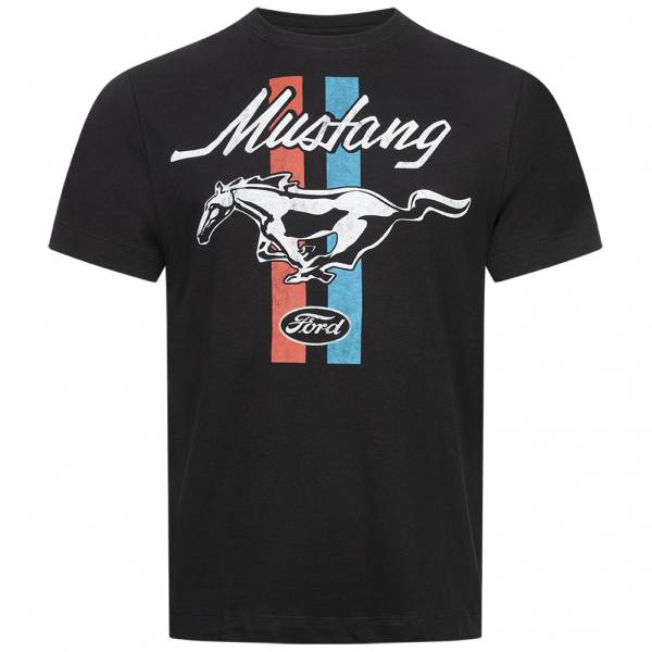 FORD MUSTANG Stripes Men T-shirt POMTS137BLK