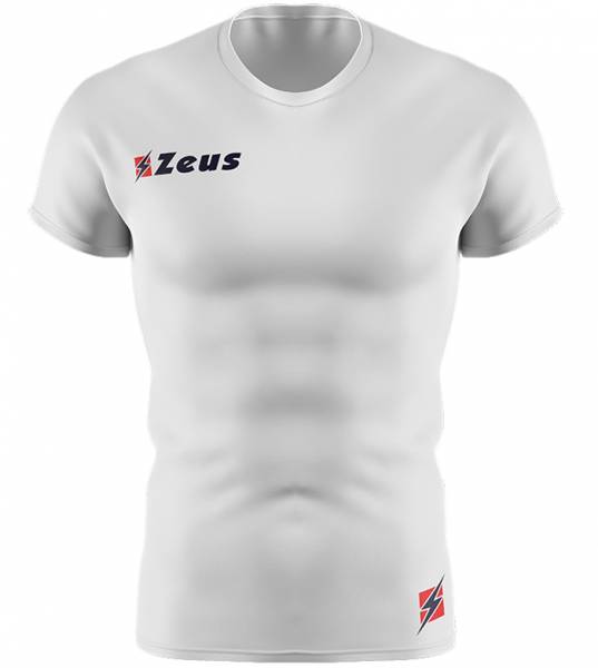 Image of Zeus Fisiko Baselayer Maglietta aderente a maniche corte bianco