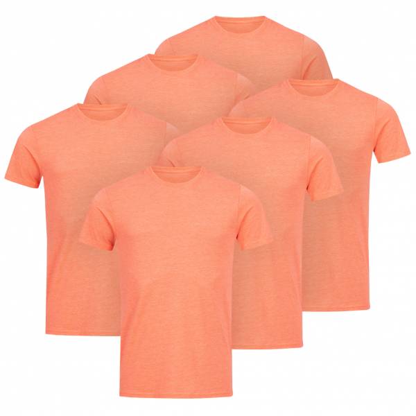 RUSSELL Tee 6er-Pack Herren T-Shirt 0R165M0-Coral-Marl