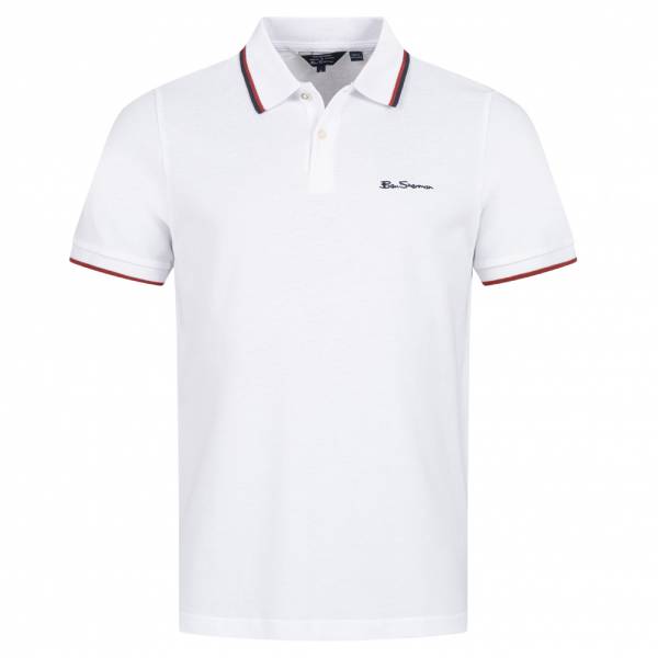 BEN SHERMAN Twin Tipped Hommes Polo 0076270N-BLANC