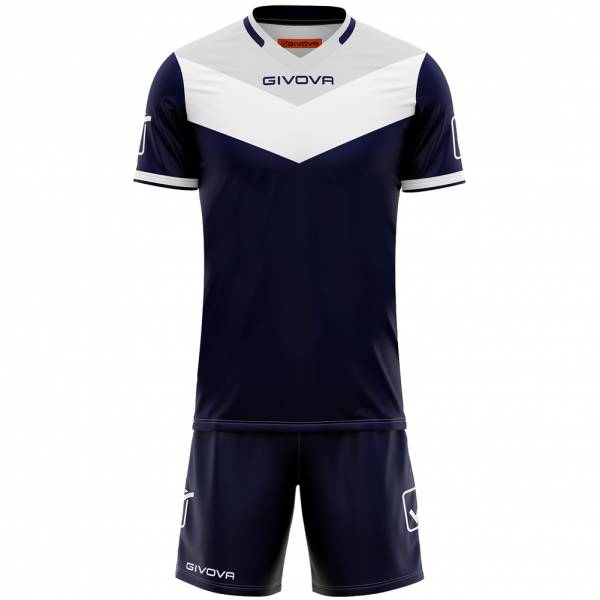Givova Kit Campo Set Jersey + Shorts navy / gray