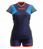 Zeus Kit Penelope Damen Sport Trikot + Shorts blu/light royal