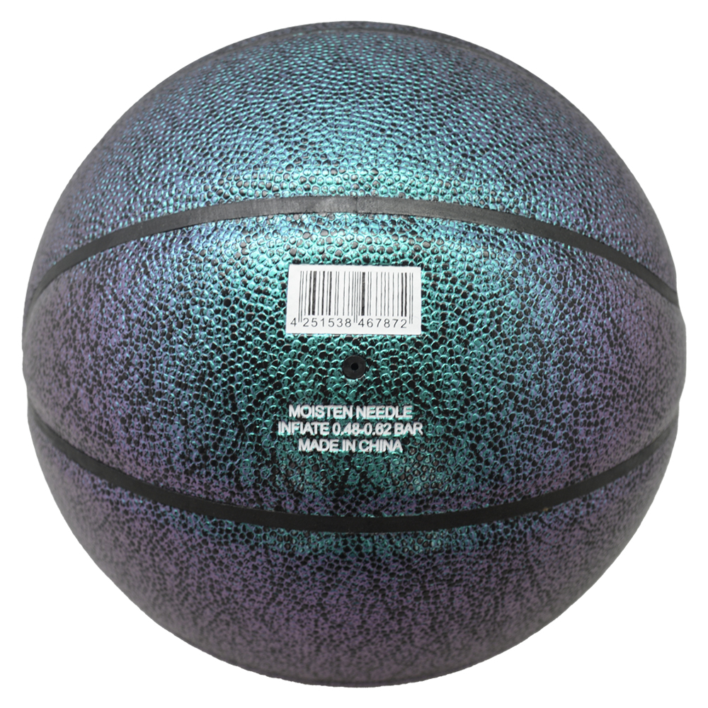 Ballon De Basket Lumineux Vert Phosphorescent - PVC - Taille 18 Cm - Pour Enfants Et Jeux En Extérieur
