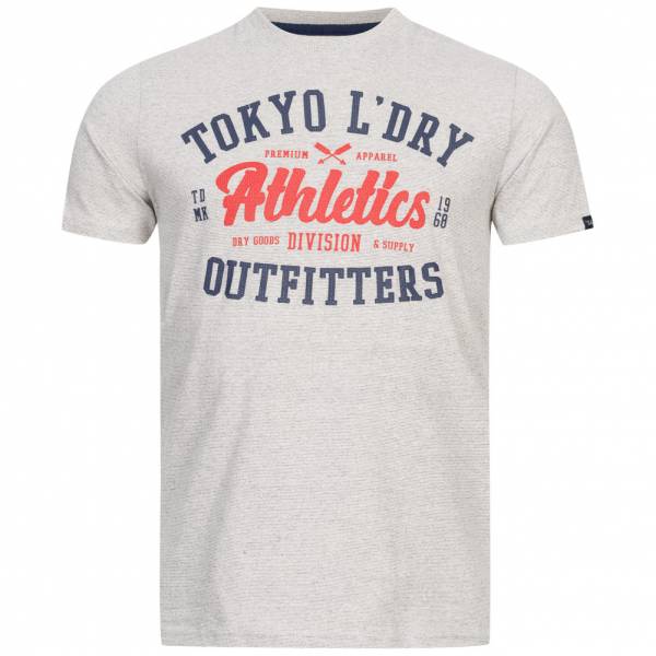 Tokyo Laundry Cloud Herren T-Shirt 1C16074R Light Grey Micro Stripe