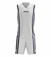 Zeus Kit Bozo Camiseta de baloncesto + Pantalones cortos 2 piezas blanco/azul