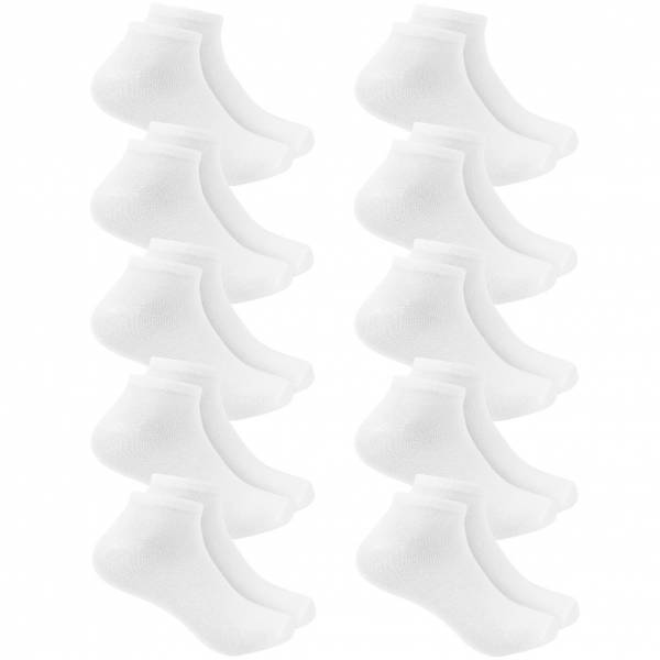 SPORTINATOR Calcetines cortos 10 pares blanco