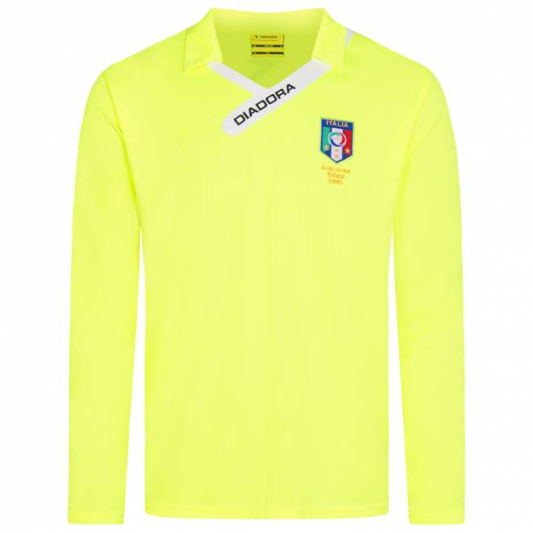 Italia AIA Diadora Hombre Camiseta de entrenamiento de árbitro de manga larga 102.158819-97015