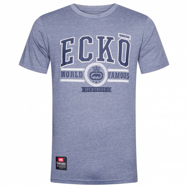 Ecko Unltd. Lincoln Herren T-Shirt ESK4488 Light Blue Marl