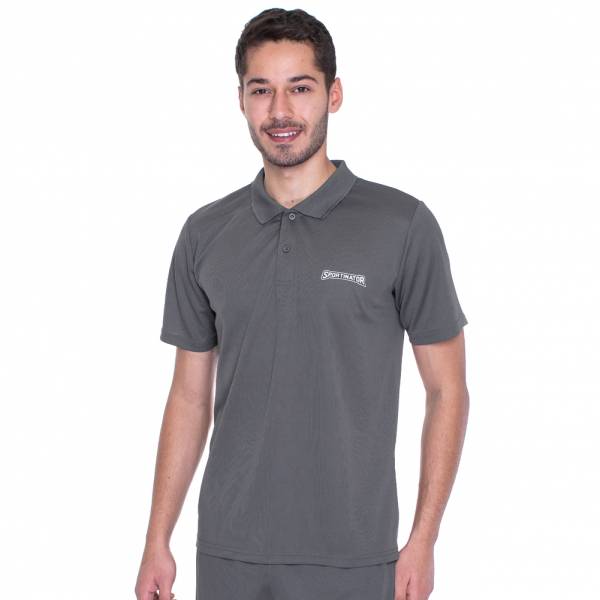 SPORTINATOR Essentials Hommes Polo d&#039;entrainement gris