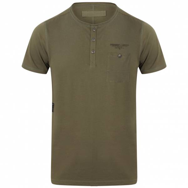 DNM Dissident Yone Herren Pocket T-Shirt 1C10834 Olive Khaki