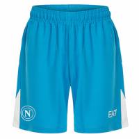 SSC Napoli EA7 Emporio Armani Uomo Pantaloncini per il gioco in casa EASSCN25G13-AZZURRO