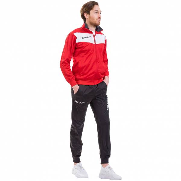 Givova Tuta Visa Chándal rojo / blanco