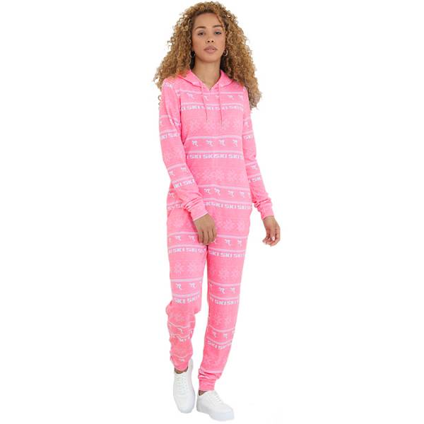 BRAVE SOUL Christmas Ski Fairisle Print Damen Jumpsuit LON-463SNOWY