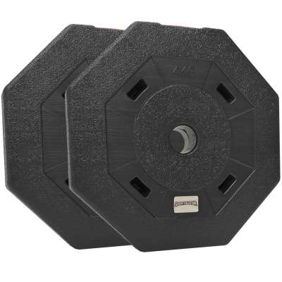 Lot De 2 Plaques De Poids Pare-chocs Domyos 2 Kg (4 Kg Total) - Musculation