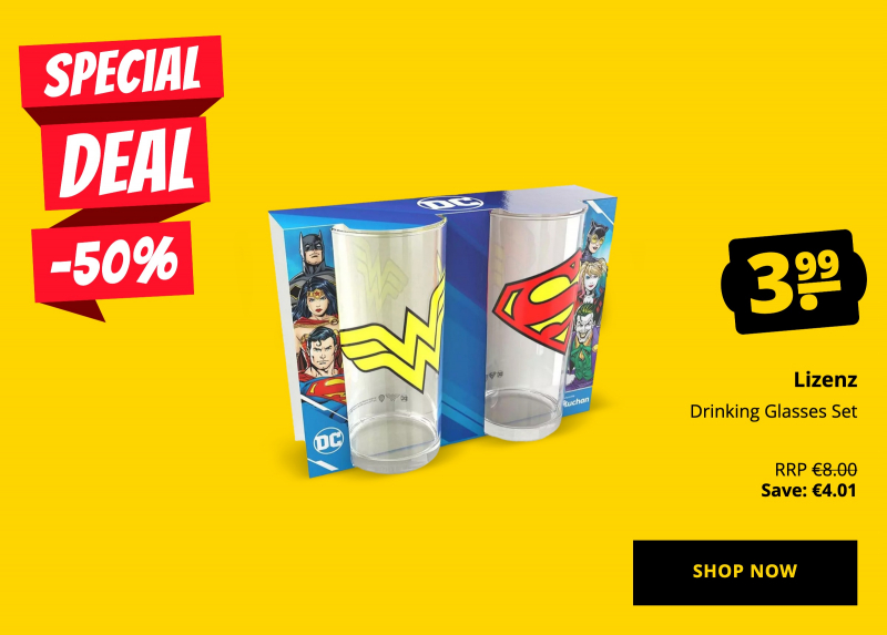 Lizenz Drinking Glasses Set only 3,99 €!