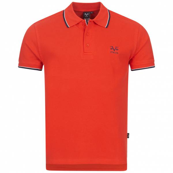 19V69 Versace 1969 Ricamo Basic Herren Freizeit Polo-Shirt VI20SS0005A rot